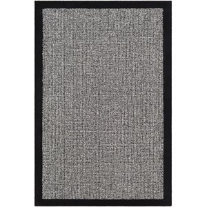 siena sna-2303 9' x 12' rectangle area rug in black and cream