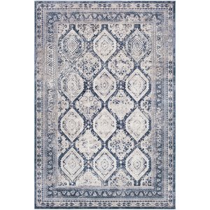 durham dur-1005 9' x 12' area rug in medium gray/charcoal/ink/khaki/beige