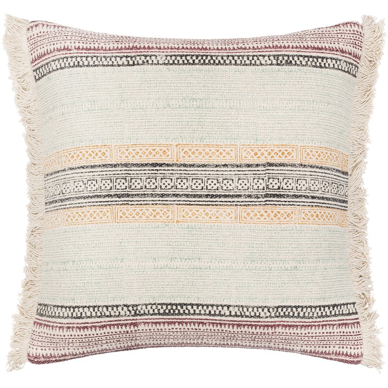 White Down Insert Throw Pillow 18x18 Surya