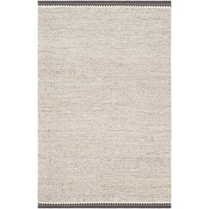 retro ret-2300 9' x 12' rectangle area rug in light gray/cream/charcoal