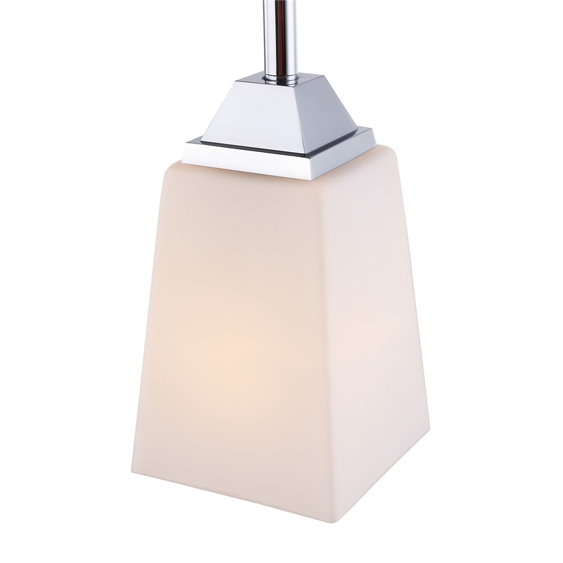 Woodbridge Lighting Berkley 1 Light Steel/Glass Mini Pendant in Chrome
