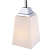 Woodbridge Lighting Berkley 1 Light Steel/Glass Mini Pendant in Chrome