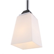 Woodbridge Lighting Berkley 1 Light Steel/Glass Mini Pendant in Chrome