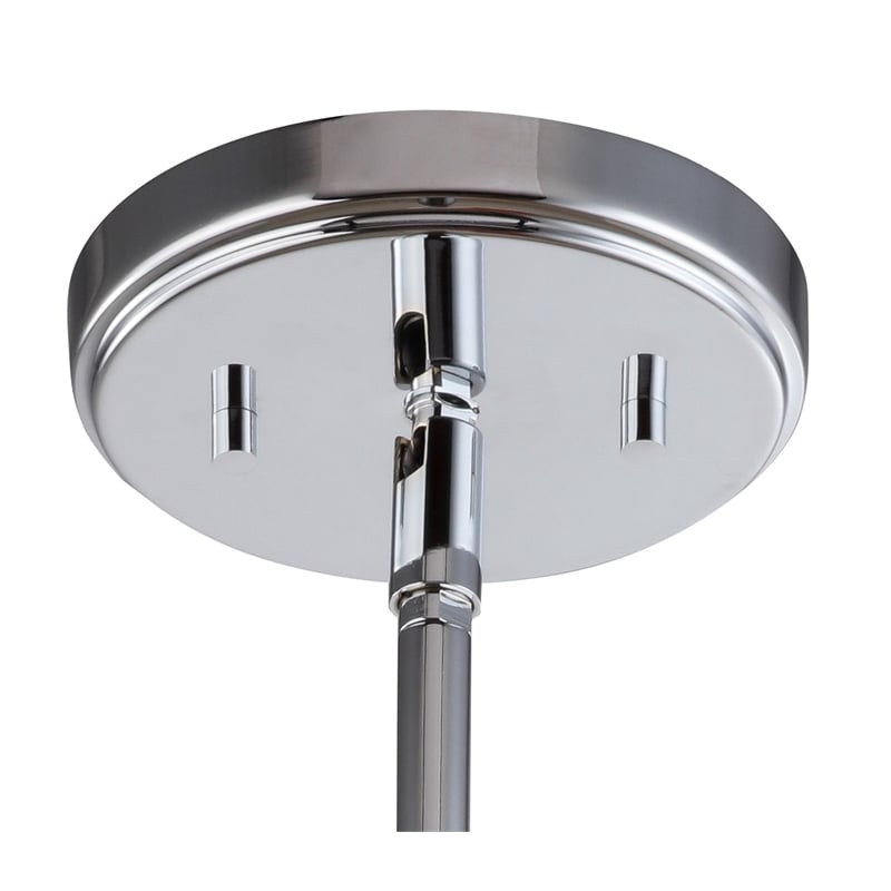 Woodbridge Lighting Berkley 1 Light Steel/Glass Mini Pendant in Chrome