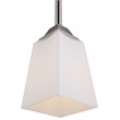 Woodbridge Lighting Berkley 1 Light Steel/Glass Mini Pendant in Satin Nickel