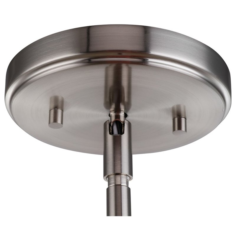 Woodbridge Lighting Berkley 1 Light Steel/Glass Mini Pendant in Satin Nickel