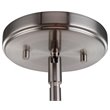 Woodbridge Lighting Berkley 1 Light Steel/Glass Mini Pendant in Satin Nickel