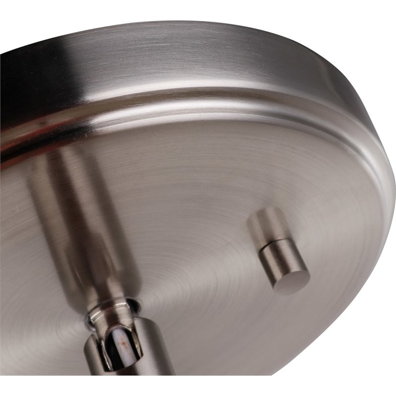 Woodbridge Lighting Blaire 1 Light Steel/Glass Mini Pendant in Satin Nickel