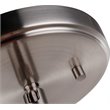 Woodbridge Lighting Blaire 1 Light Steel/Glass Mini Pendant in Satin Nickel