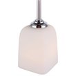 Woodbridge Lighting Blaire 1 Light Steel/Glass Mini Pendant in Chrome