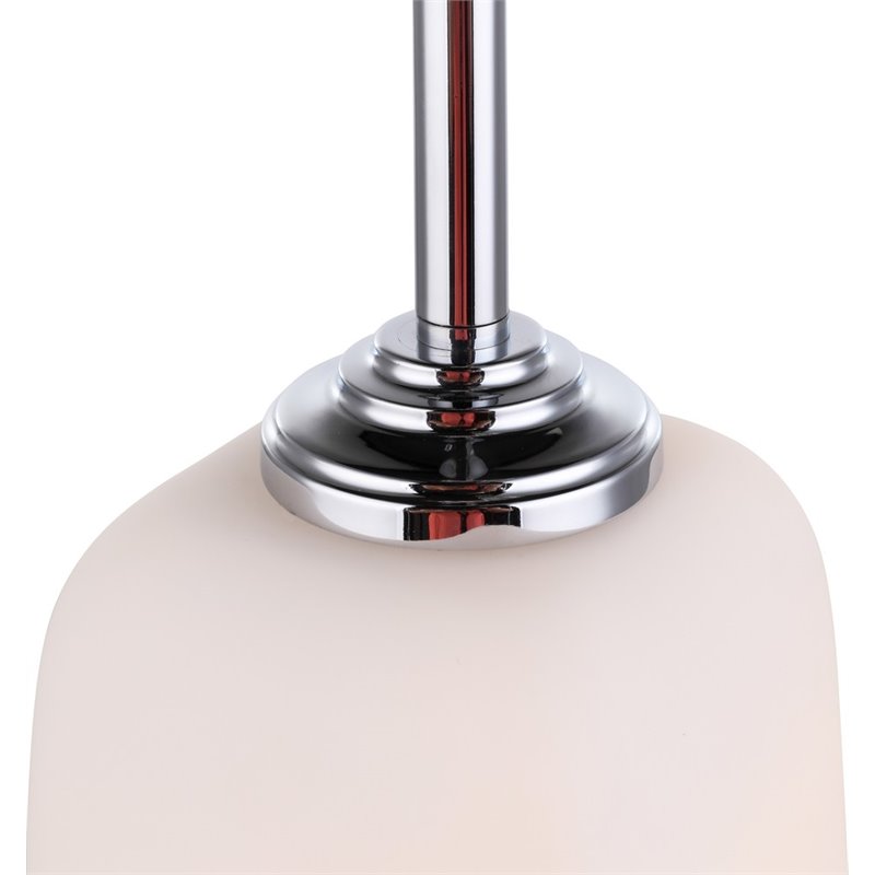 Woodbridge Lighting Blaire 1 Light Steel/Glass Mini Pendant in Chrome