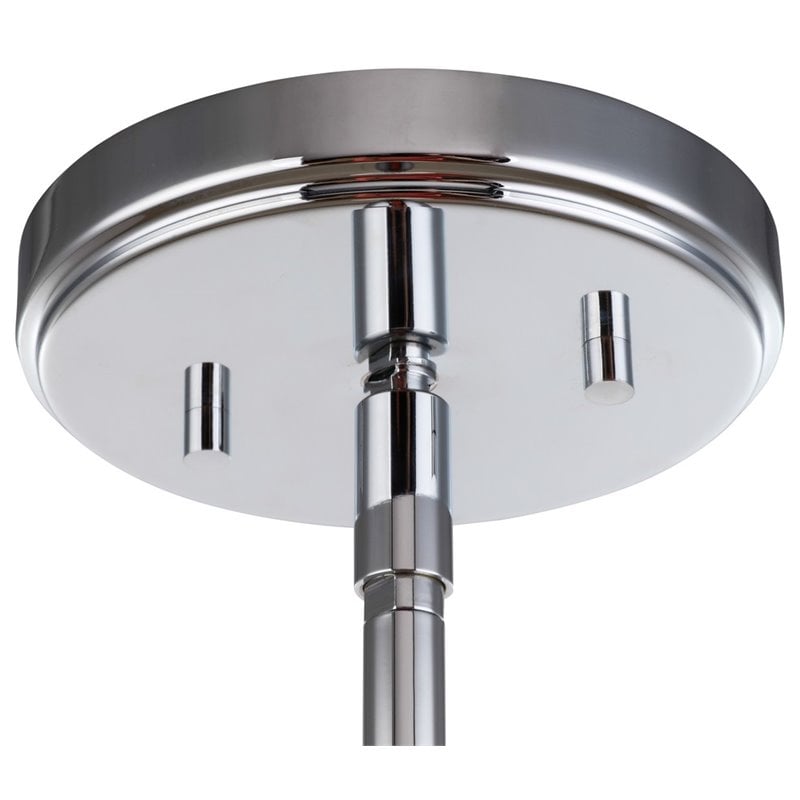 Woodbridge Lighting Blaire 1 Light Steel/Glass Mini Pendant in Chrome