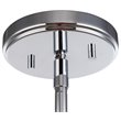 Woodbridge Lighting Blaire 1 Light Steel/Glass Mini Pendant in Chrome