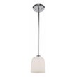 Woodbridge Lighting Blaire 1 Light Steel/Glass Mini Pendant in Chrome