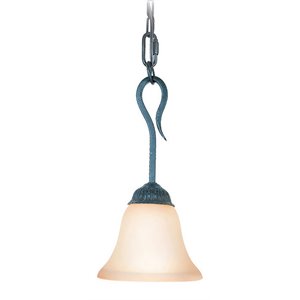Woodbridge Lighting Jamestown 1 Light Steel Metal Mini Pendant in Textured Black