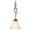 Woodbridge Lighting Jamestown 1 Light Steel Metal Mini Pendant in Textured Black