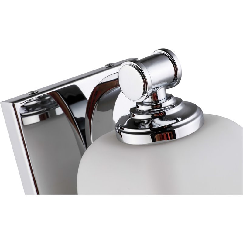 Woodbridge Lighting Blaire 1 Light Steel/Glass Bath/Wall Light in Chrome