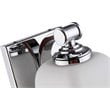 Woodbridge Lighting Blaire 1 Light Steel/Glass Bath/Wall Light in Chrome