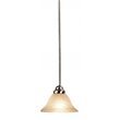 Woodbridge Lighting Anson 1 Light Steel Mini Pendant in Satin Nickel