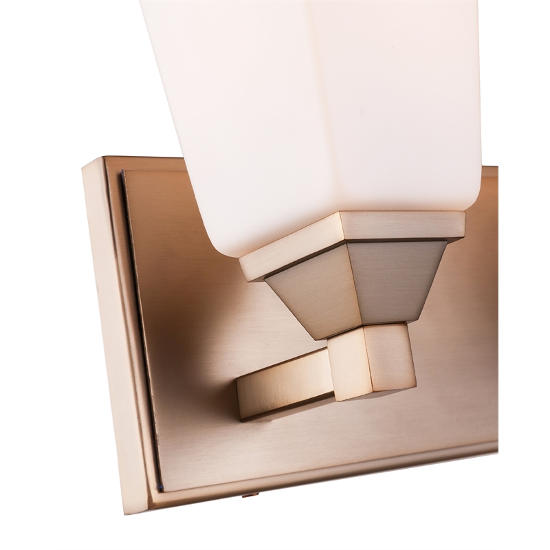 Woodbridge Lighting Berkley 3-Light Steel and Glass Bath Light in Brushed Brass