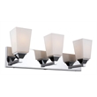 Woodbridge Lighting Berkley 3-Light Steel and Glass Bath Light in Chrome