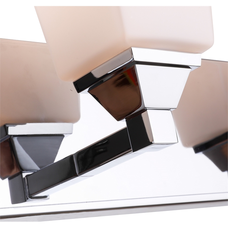 Woodbridge Lighting Berkley 3-Light Steel and Glass Bath Light in Chrome