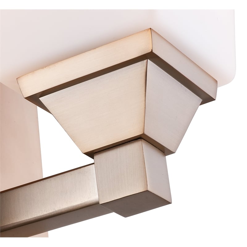 Woodbridge Lighting Berkley 1 Light Steel/Glass Bath/Wall Light in Brushed Brass