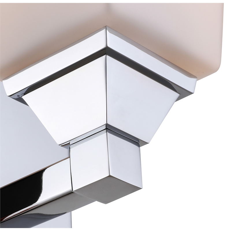 Woodbridge Lighting Berkley 1 Light Steel/Glass Bath/Wall Light in Chrome