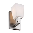 Woodbridge Lighting Berkley 1 Light Steel/Glass Bath/Wall Light in Satin Nickel