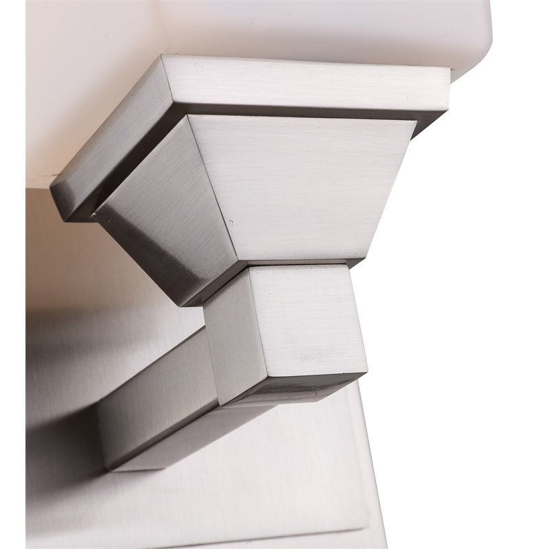 Woodbridge Lighting Berkley 1 Light Steel/Glass Bath/Wall Light in Satin Nickel