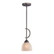 Woodbridge Lighting North Bay 1 Light Mini Pendant in Bronze/Brown