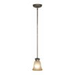Woodbridge Lighting Dresden 1 Light Steel Mini Pendant in Graystone