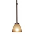 Woodbridge Lighting Wayman 1 Light Steel and Resin Mini Pendant in Bronze