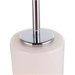 Woodbridge Lighting Salina 1 Light Steel & Glass Mini Pendant in Chrome