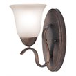 Woodbridge Lighting Beaconsfield 1 Light Steel Wall Sconce in Marbled Bronze