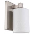 Woodbridge Lighting Salina 1 Light Steel Bath/Wall Sconce in Satin Nickel