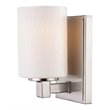 Woodbridge Lighting Salina 1 Light Steel Bath/Wall Sconce in Satin Nickel