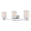 Woodbridge Lighting Salina 3-Light Steel and Glass Bath Light in Chrome