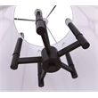 Woodbridge Lighting Regan 5-Light Steel and Fabric Foyer in Bronze