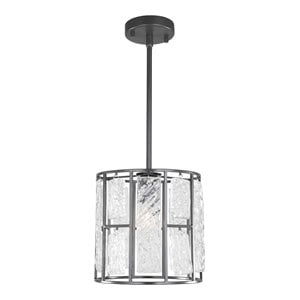 Woodbridge Lighting Jasmine Steel and Glass Mini Pendant