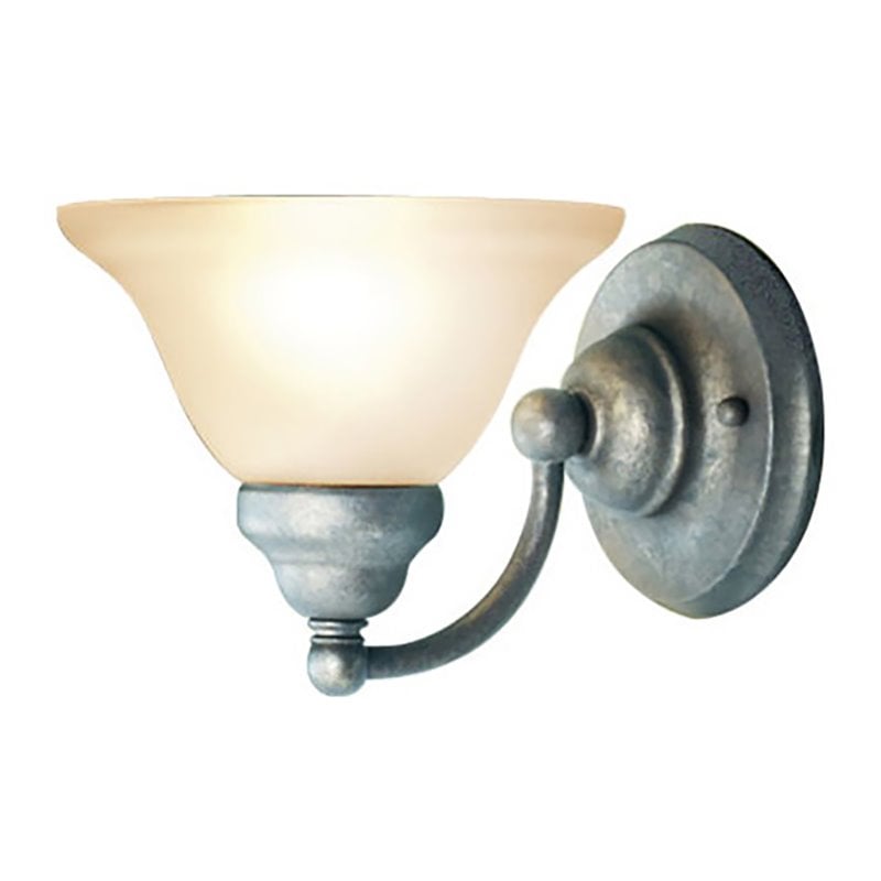 Woodbridge Lighting Anson 1 Light Steel/Glass Wall Sconce in Graystone