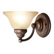 Woodbridge Lighting Anson 1 Light Steel/Glass Wall Sconce in Marbled Bronze