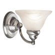 Woodbridge Lighting Anson 1 Light Steel/Glass Wall Sconce in Satin Nickel