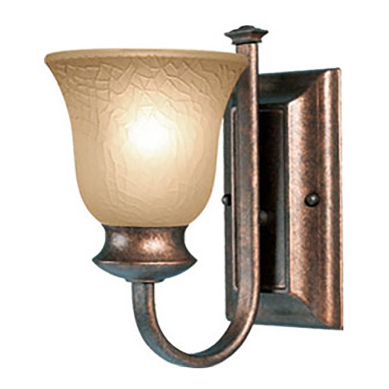 Woodbridge Lighting Dresden 1 Light Steel Wall Sconce in Marbled Bronze