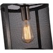 Woodbridge Lighting Drake Mid Pendant with ST64 Bulb in Antique Nickel/Black