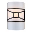 Woodbridge Lighting Regan 1 Light Steel/Glass Wall Mount in Bronze