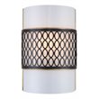 Woodbridge Lighting Spencer 1 Light Steel/Glass Wall Mount in Bronze