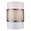 Woodbridge Lighting Spencer 1 Light Steel/Glass Wall Mount in Satin Nickel