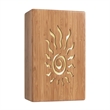 Woodbridge Lighting Radiance Light House LED Bamboo Wall Sconce in Natural