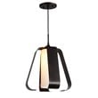 Woodbridge Lighting Bent 1 Light Steel and Glass Mid Pendant in Metallic Bronze